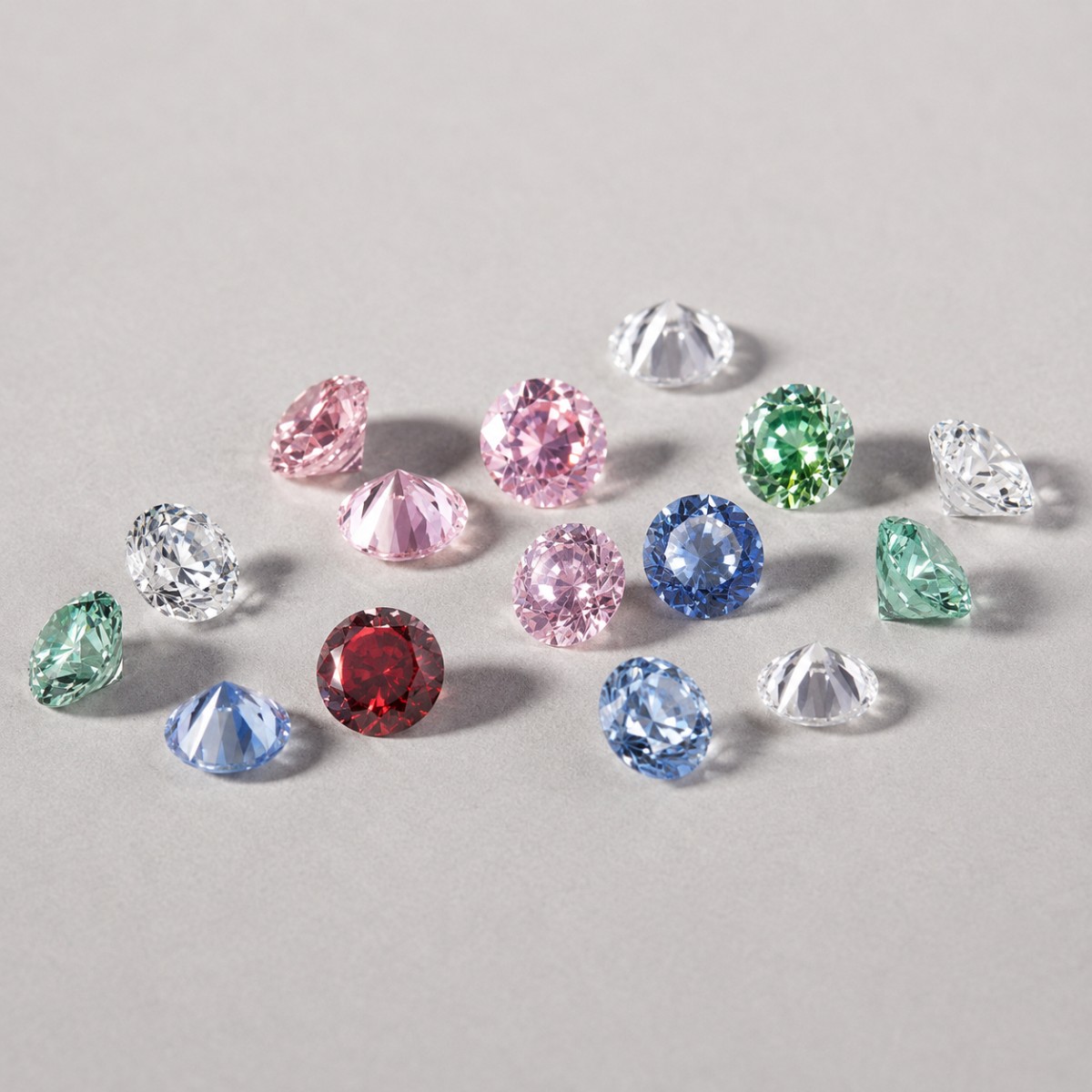 Diamants de synthèse colorés et incolores comparés au zircon cubique – Laveran Paris